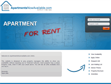 Tablet Screenshot of apartmentsnowavailable.com